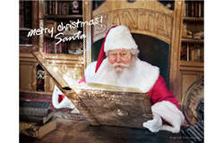 Santa Holding Nice List Book