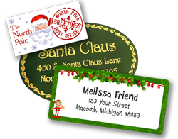 Santa's Special North Pole Return Address Label